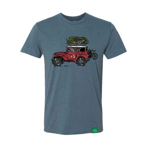 Wild Tribute Stay Wild T-Shirt - Indigo