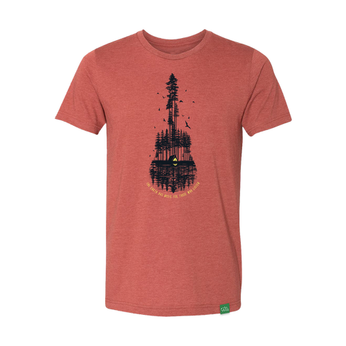 Wild Tribute The Earth Has Music T-Shirt - Heather Clay