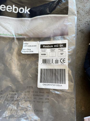 Reebok 5K Gloves 10" (New)