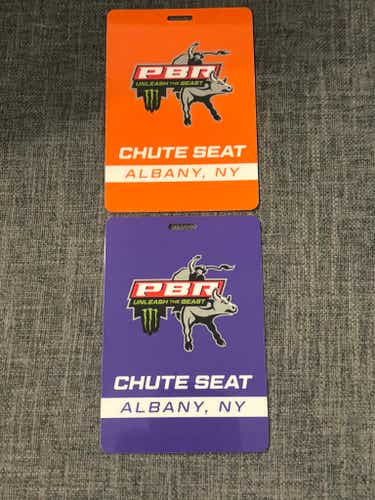 Professional Bull Riding Chute Seat Passes Albany, New York December 29-30, 2023