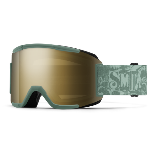 Smith Squad Snow Goggle - Cactus Zine | ChromaPop Sun Black Gold Mirror