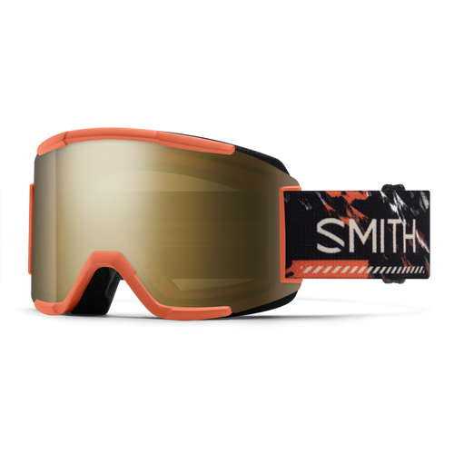 Smith Squad Snow Goggle - Cinder Chop Up | ChromaPop Sun Black Gold Mirror