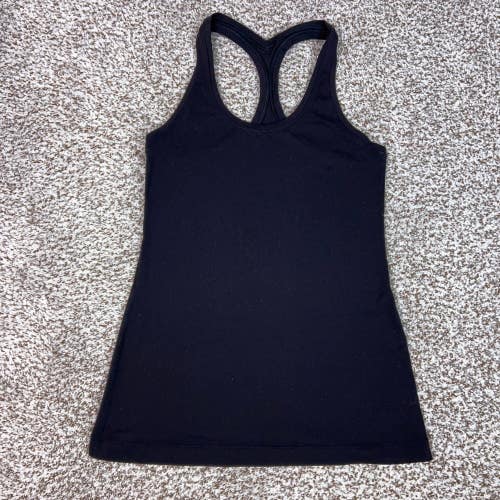 Lululemon Tank Top Womens Small Black Racerback Yoga Gym Workout Athletic Sport