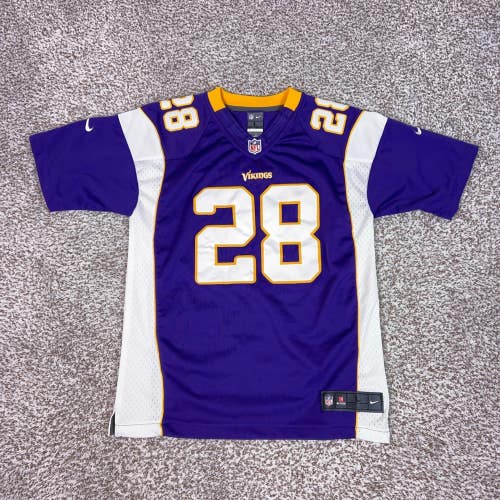 Minnesota Vikings Jersey Kids Large Nike Adrian Peterson 28 NFL Football Youth