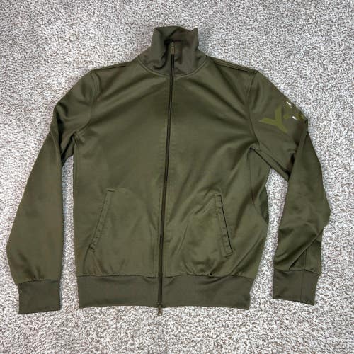 Y3 X Adidas Jacket Mens Large Olive Green Track Yohji Yamamoto Full Zip Athletic