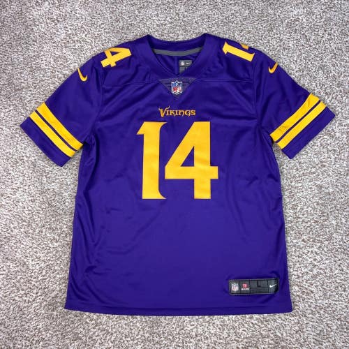 Minnesota Vikings Jersey Mens Large Purple Nike Stefon Diggs 14 NFL Football