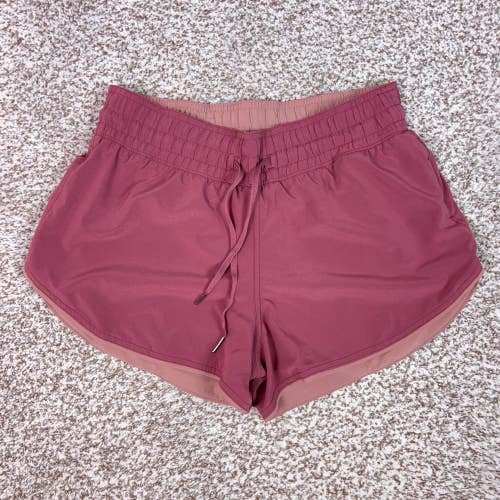 Lululemon Shorts Womens 6 Pink Choose A Side Reversible 3 Running Athletic Sport