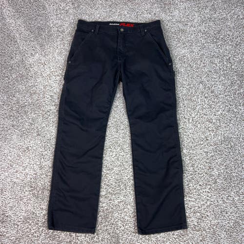 Dickies Pants Men 32x30 Black Flex Carpenter Workwear Utility Regular Fit Canvas