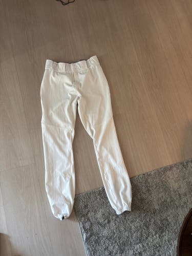 White Men's Size 32 Adult Adidas Game Pants (Used)