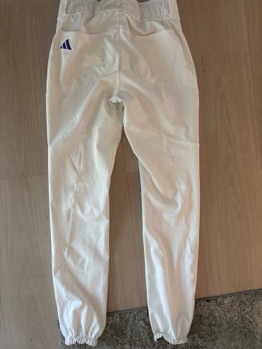 White Men's Size 32 Adult Adidas Game Pants (Used)