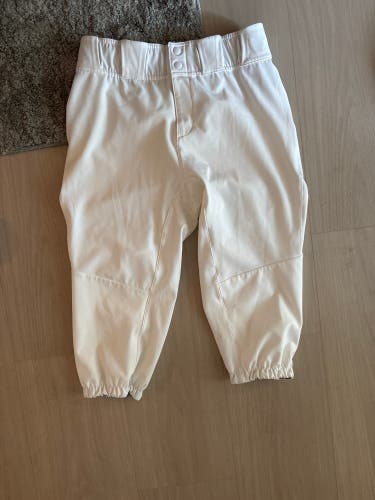 White Men's Size 32 Adult Adidas Game Pants (Used)