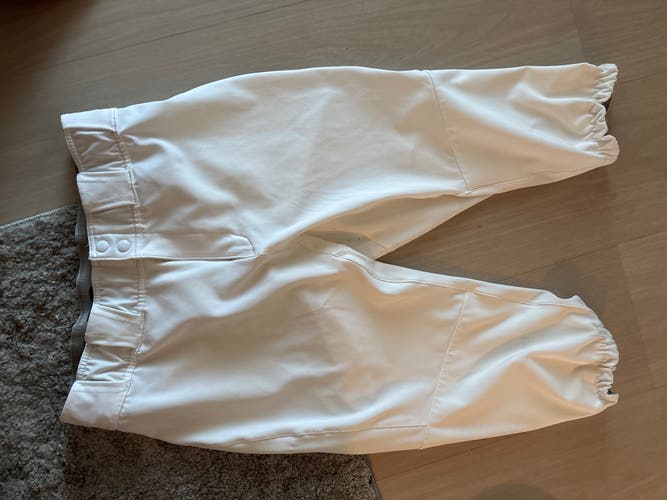 White Men's Size 34 Adult Adidas Game Pants (Used)