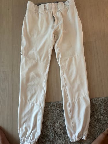 White Men's Size 34 Adult Adidas Game Pants (Used)