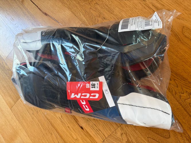 Senior CCM Next 16" Shin Pads (New)