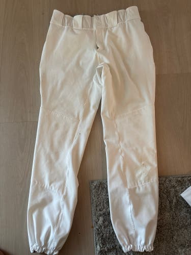 White Men's Size 34 Adult Adidas Game Pants (Used)