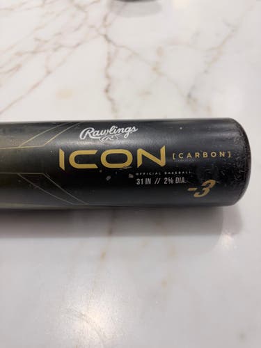 2023 Rawlings Iconfest Composite BBCOR Certified Bat (-3) 28 oz 31" (Used)