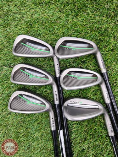2018 PING PRODI G IRON SET 6-PW,SW JUNIOR STOCK GRAPHITE (BLACK DOT)(KIDS 60"-62