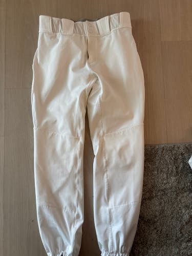 White Men's Size 32 Adult Adidas Game Pants (Used)