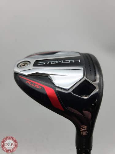 2022 TAYLORMADE STEALTH PLUS 3 WOOD 15* STIFF HZRDUS RDX SMOKE 75G +HC GOOD