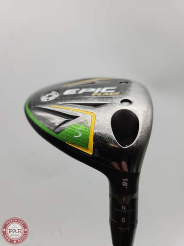 2019 CALLAWAY EPIC FLASH 5 WOOD 18* REG PROJX EVEN FLOW 65G GOOD