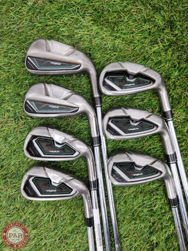 2012 TAYLORMADE RBZ IRON SET 4-PW STIFF STOCK STEEL GOOD