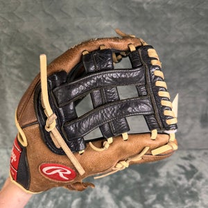 Brown Rawlings Premium Series RH Outfield Baseball Glove 12" (Used)