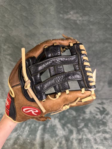 Brown Rawlings Premium Series RH Outfield Baseball Glove 12" (Used)