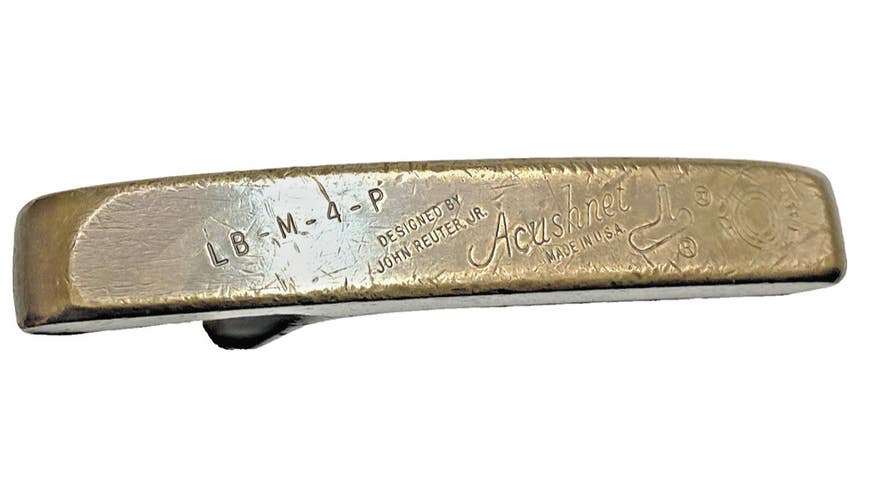 Acushnet Bullseye LB-M-4-P Reuter Jr Putter RH Fluted Steel 34" Original Grip