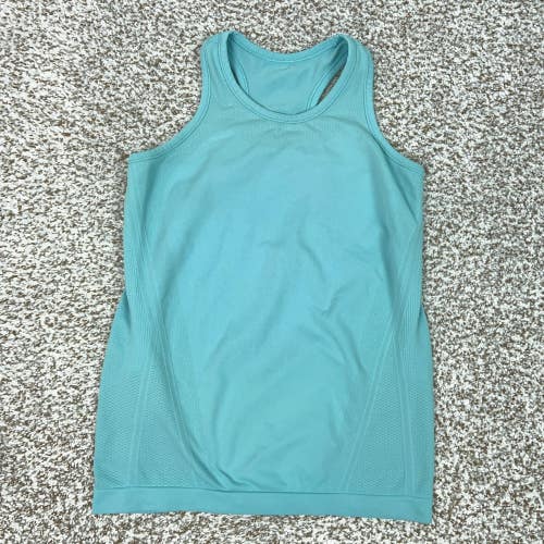 Athleta Tank Top Womens Small Blue Scoop Neck Racerback Running Gym Workout