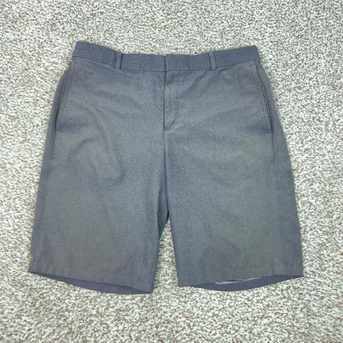 Nike Golf Shorts Mens 34 Gray Comfort Chino Performance Pockets Logo Sports