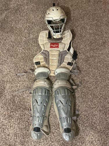 White Rawlings Catcher's Set (Used)
