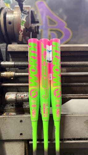SHAVED, ROLLED & POLYMER WORTH LEGIT HIGHLIGHTER 12.75" 2-PIECE XL USSSA SLOWPITCH SOFTBALL BAT: WSU