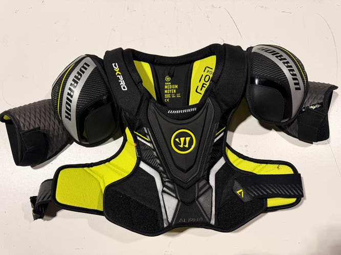 Warrior Alpha DX Pro Ice Hockey Shoulder Pads - Senior Medium (SR M) - Worn Once (Used)