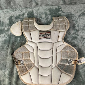 White Adult Rawlings Catcher's Chest Protector (Used)