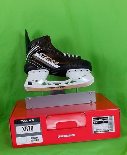 Black 2026 CCM Tacks XR70 Hockey Skates Senior Regular Width 9.0 (New)