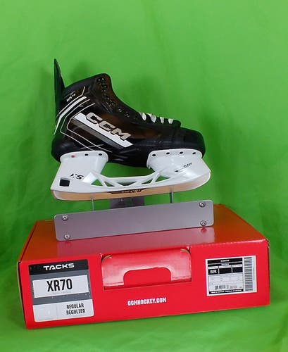 Black 2026 CCM Tacks XR70 Hockey Skates Senior Regular Width 10.0 (New)