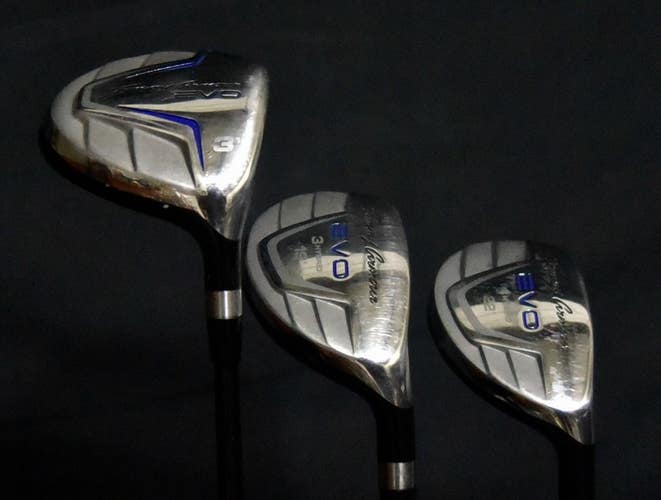 TOMMY ARMOUR EVO SET: 3-WOOD, 3 (41") AND 4 (41") HYBRIDS, REGULAR FLEX, RH