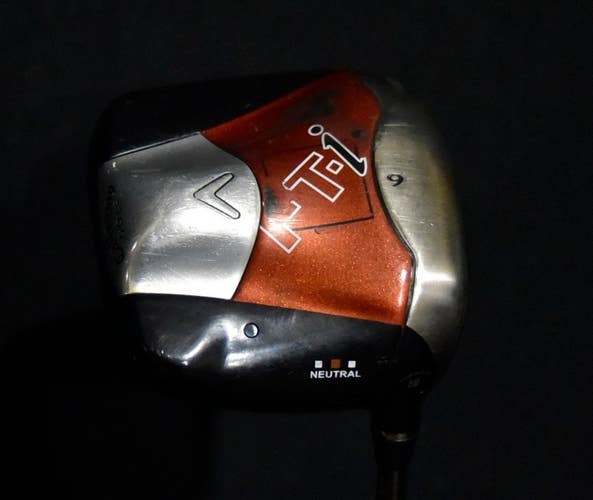 CALLAWAY FT-I DRIVER LOFT 9, SHAFT 45.5 IN, STIFF FLEX, RIGHT HANDED, NEW GRIP