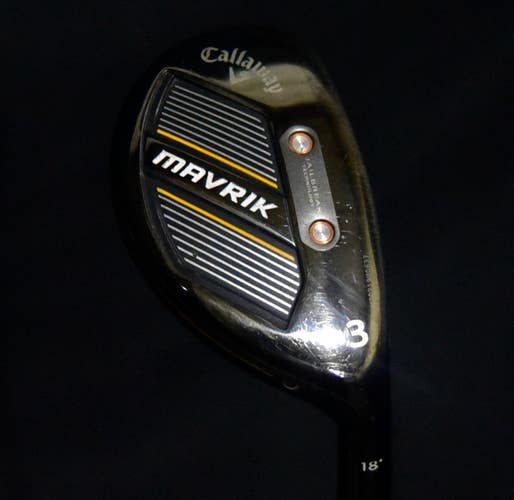 CALLAWAY MAVRIK 3-HYBRID LOFT 18, SHAFT 40.5IN, REGULAR FLEX, RIGHT HANDED