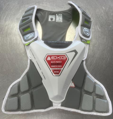 Used Maverik MAX Lacrosse Shoulder Pads White L/XL 11497-S000161084