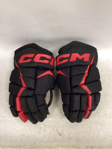 Used CCM FT860 GLOVES Intermediate Gloves Black And Red 13" 11851-S000051483