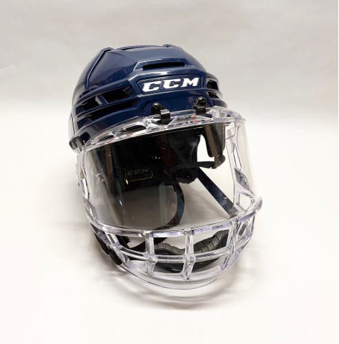 CCM Tacks X Pro Stock Helmet w/ FV1 visor - Medium - Navy
