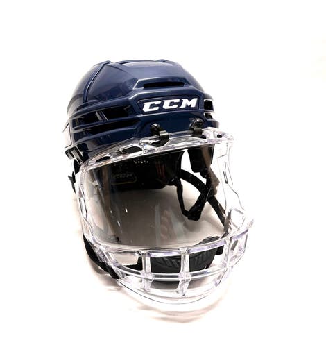 CCM Tacks X Pro Stock Helmet w/ FV1 visor - Medium - Navy