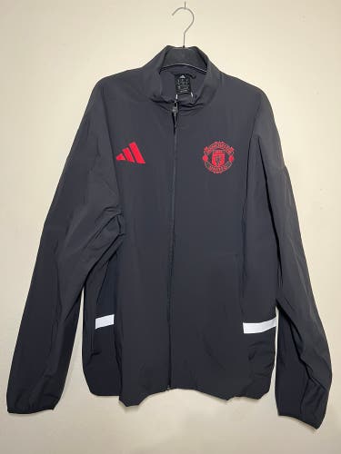 adidas Manchester United ZNE Anthem N/A Full-Zip Jacket Men's Size Medium JM5559