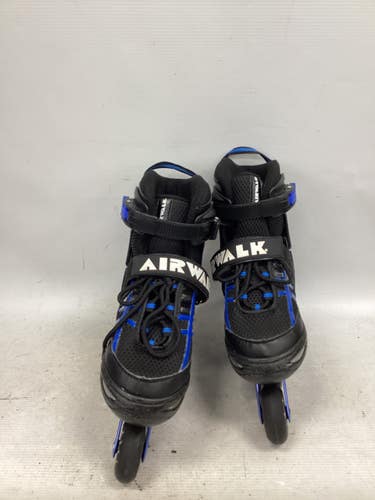 Used Airwalk ROLLERBLADES Junior Rec Fitness Skates Black Adjustable 11851-S000051363