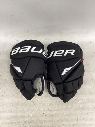 Used Bauer LIL SPORT Youth Shin Guards Black 8" 11851-S000051370