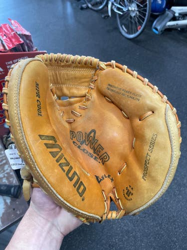 Used Mizuno POWER CLOSE BB/SB Catchers RH Throw Brown 33" 11337-S000495993