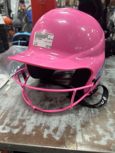 Used RIP-IT HELMET Batting Helmet w/Mask Pink MD 11337-S000495948