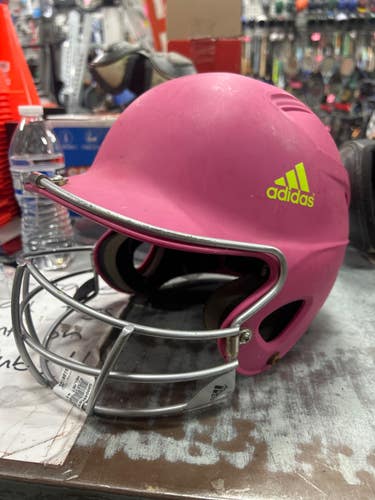 Used HELMET WITH MASK Batting Helmet w/Mask Pink One Size 11337-S000495851