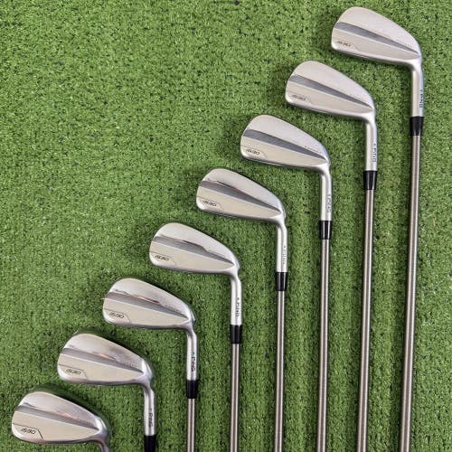 Ping i530 Iron Set 4-PW UW Green Dot Aerotech Steelfiber i95cw Stiff Flex